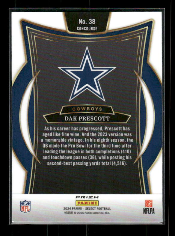 Dak Prescott - 2024 Select Football - Red & Blue Shock