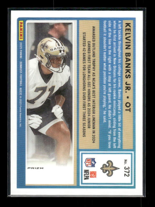 Kelvin Banks Jr. - 2025 Donruss Football - Optic Preview Red Pandora - Rated Rookie