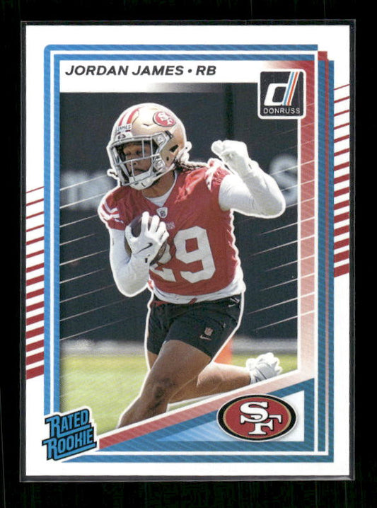 Jordan James - 2025 Donruss Football - Rated Rookie
