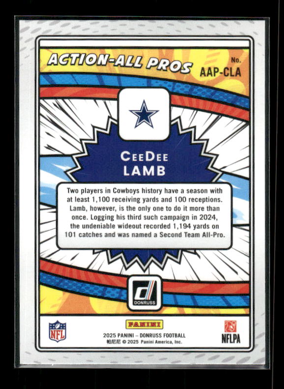 CeeDee Lamb - 2025 Donruss Football - Action All Pros