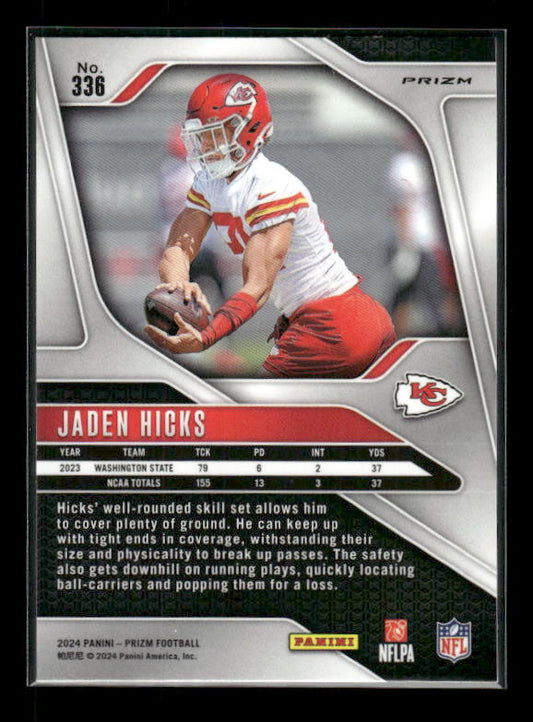Jaden Hicks - 2024 Panini Prizm - Orange Ice - Rookie