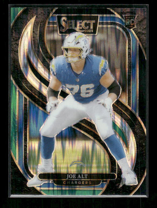 Joe Alt - 2024 Select Football - Black & Green Shock - Premier - Rookie