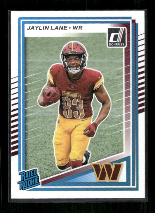 Jaylin Lane - 2025 Donruss Football - Rated Rookie