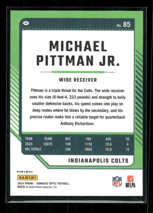 Michael Pittman Jr. - 2024 Donruss Optic - Stars SSP