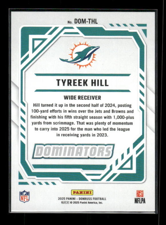 Tyreek Hill - 2025 Donruss Football - Dominators