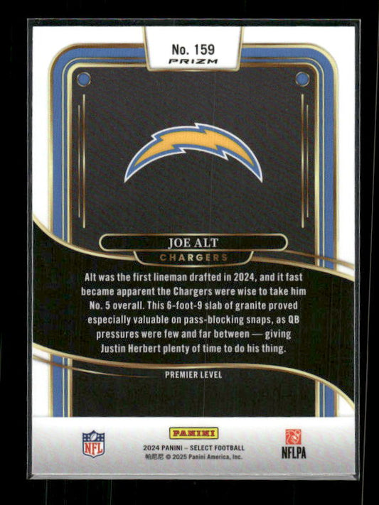 Joe Alt - 2024 Select Football - Black & Green Shock - Premier - Rookie