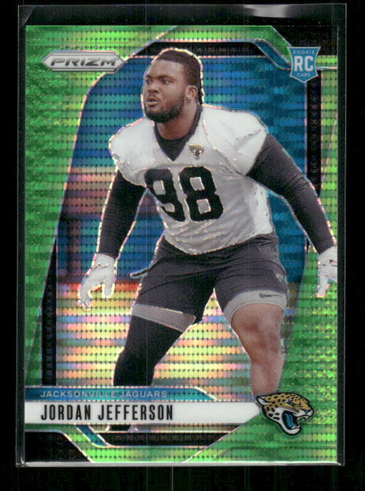 Jordan Jefferson - 2024 Panini Prizm - Neon Green Pulsar - Rookie