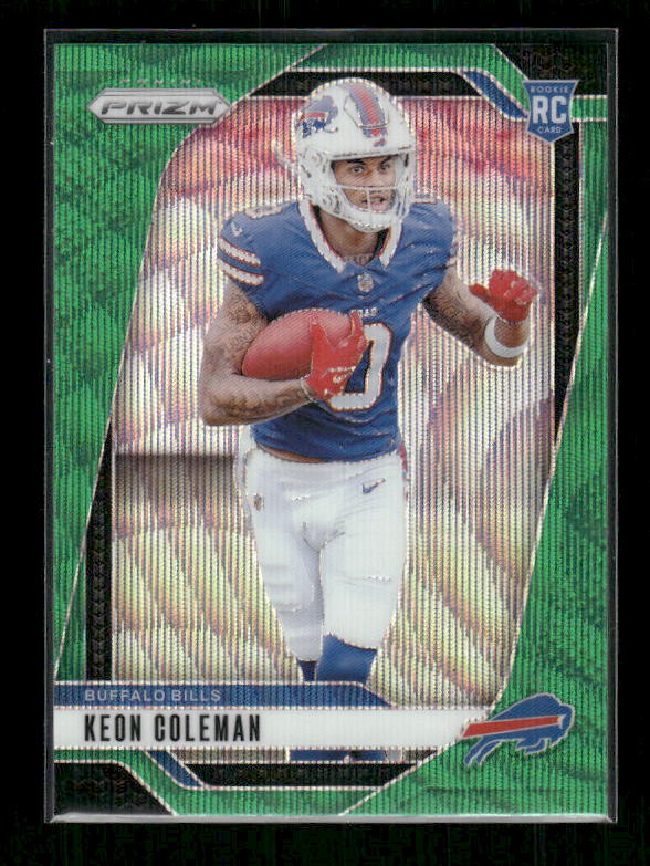 Keon Coleman - 2024 Panini Prizm - Green Wave - Rookie