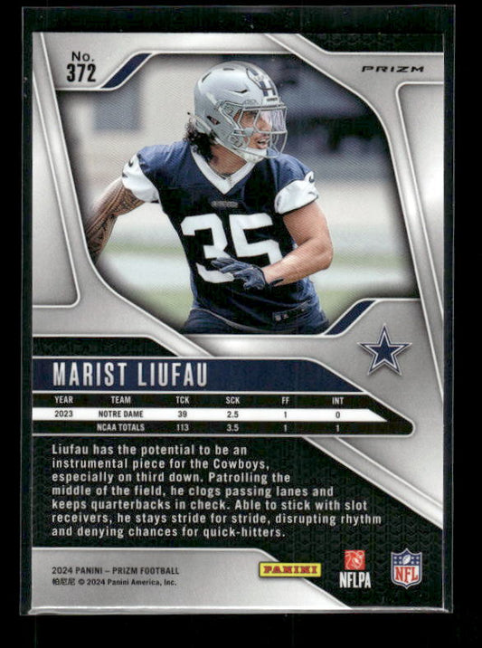 Marist Liufau - 2024 Panini Prizm - Neon Green Pulsar - Rookie