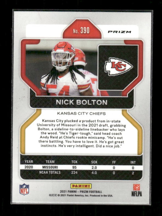 Nick Bolton - 2021 Panini Prizm - Green