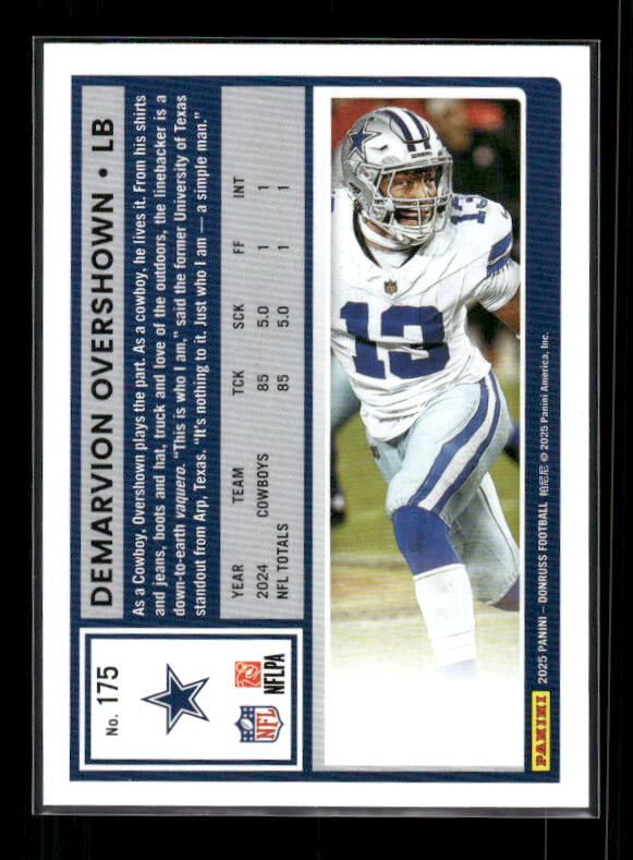 Demarvion Overshown - 2025 Donruss Football - Purple Press Proof