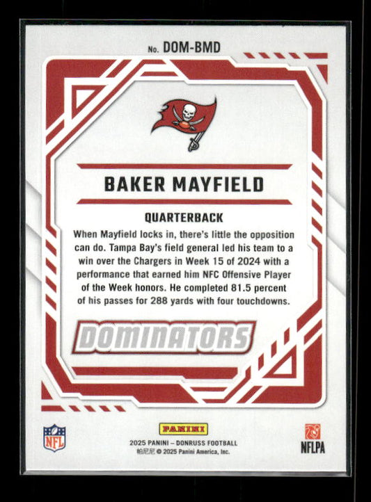 Baker Mayfield - 2025 Donruss Football - Dominators