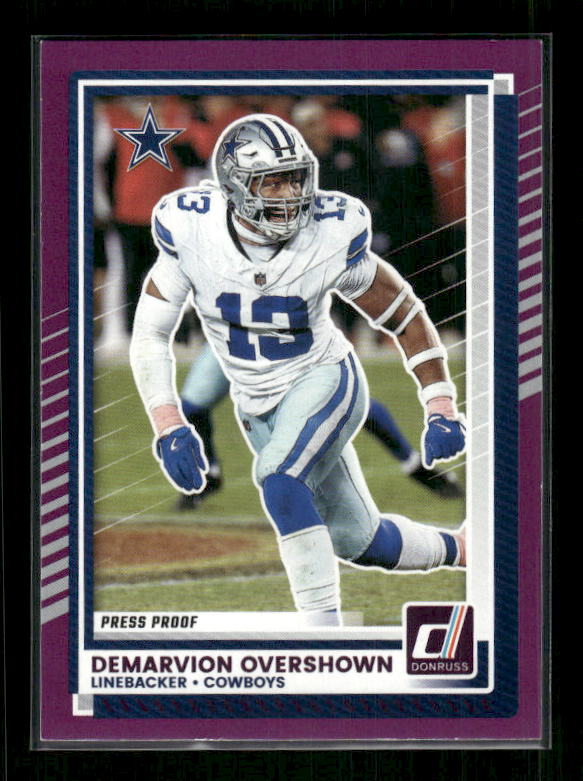 Demarvion Overshown - 2025 Donruss Football - Purple Press Proof