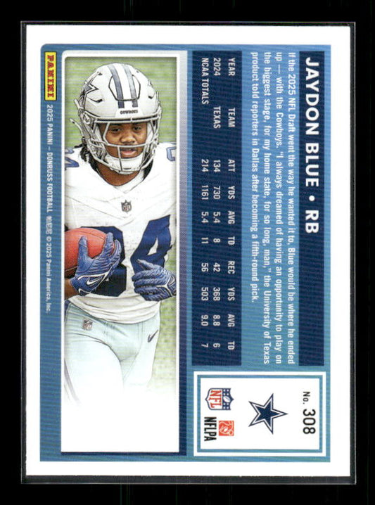 Jaydon Blue - 2025 Donruss Football - Rated Rookie