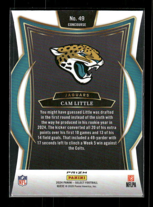 Cam Little - 2024 Select Football - Silver Die Cut - Rookie