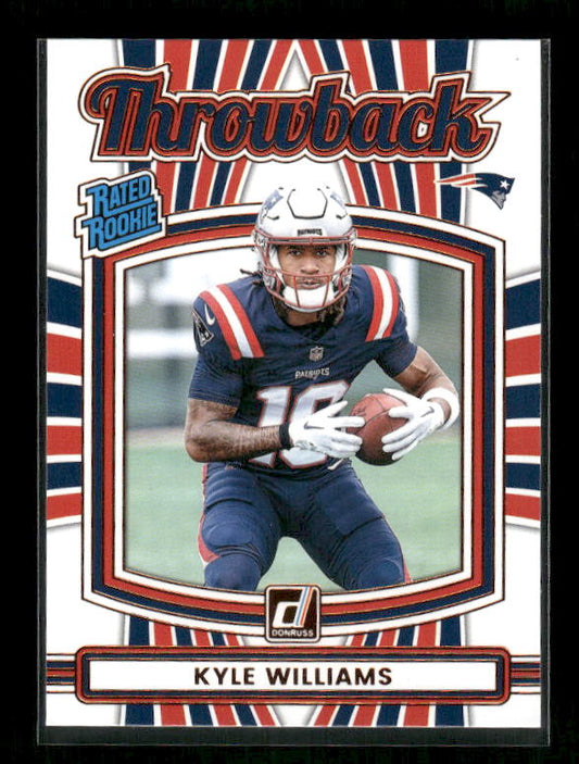 Kyle Williams - 2025 Donruss Football - Throwback - Rated Rookie