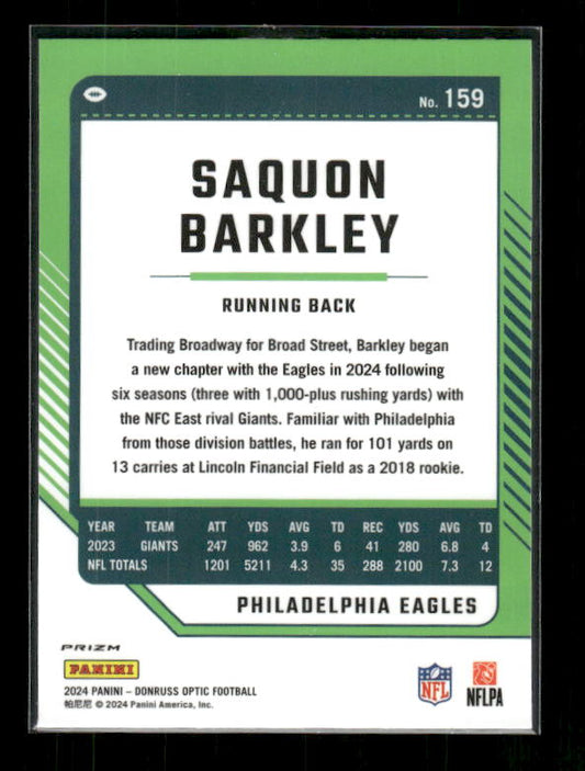 Saquon Barkley - 2024 Donruss Optic - Holo