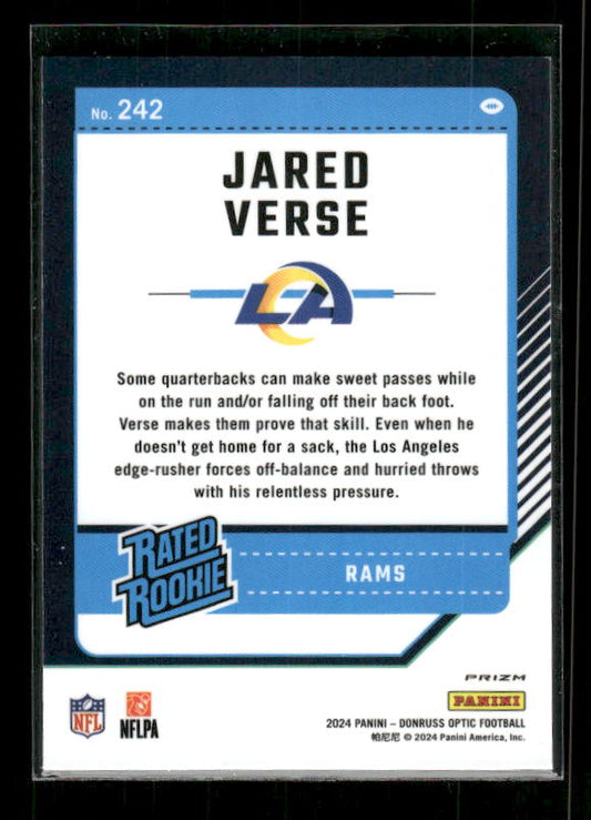 Jared Verse - 2024 Donruss Optic - Green Hyper - Rated Rookie