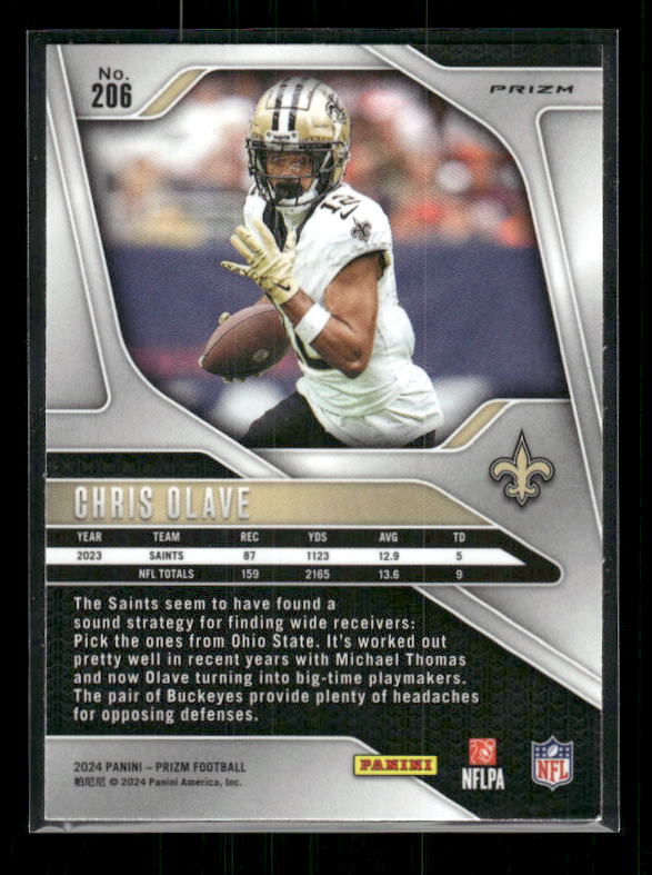Chris Olave - 2024 Panini Prizm - No Huddle