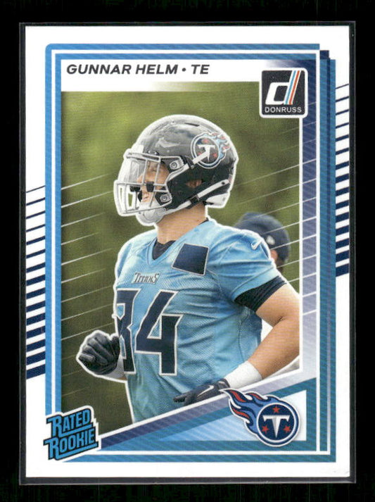 Gunnar Helm - 2025 Donruss Football - Rated Rookie