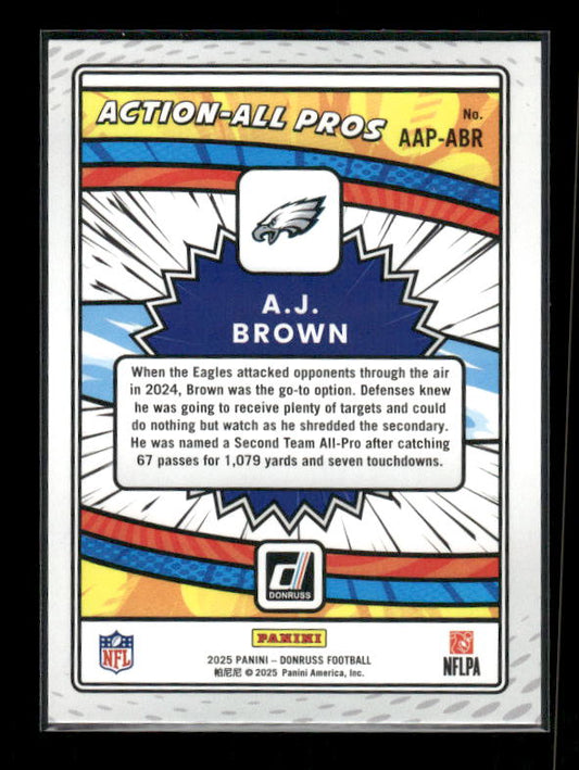 A.J. Brown - 2025 Donruss Football - Action All Pros