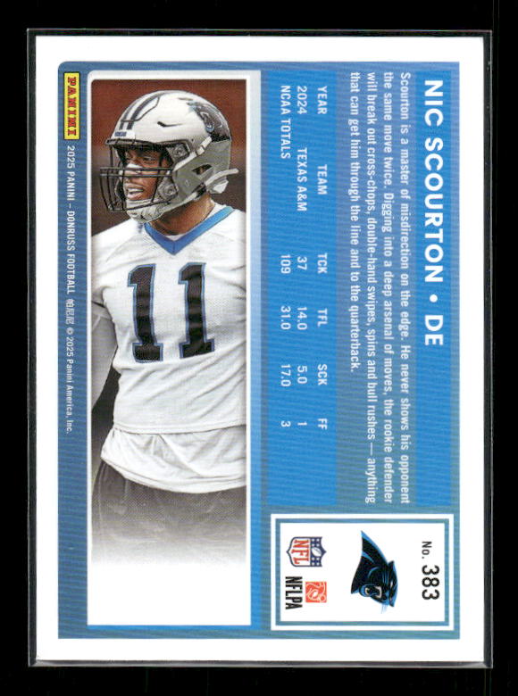 Nic Scourton - 2025 Donruss Football - Rated Rookie