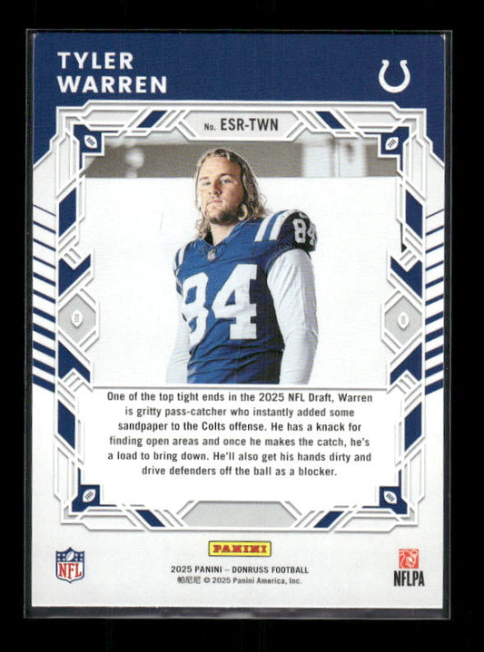 Tyler Warren - 2025 Donruss Football - Elite Series Rookies