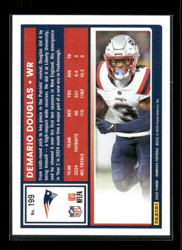 Demario Douglas - 2025 Donruss Football - Purple Press Proof