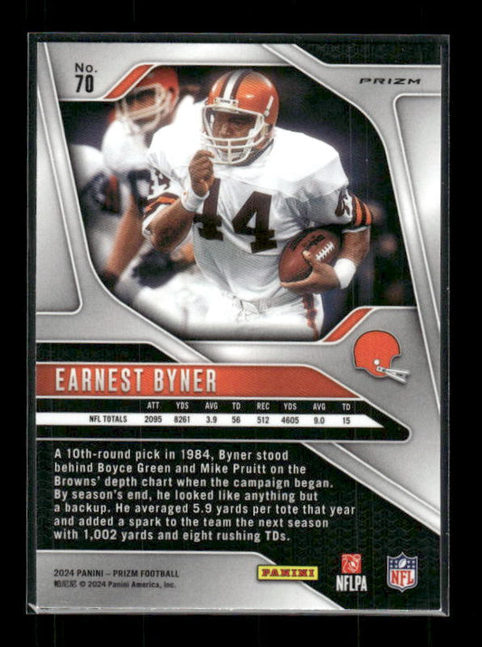 Earnest Byner - 2024 Panini Prizm - Green Ice