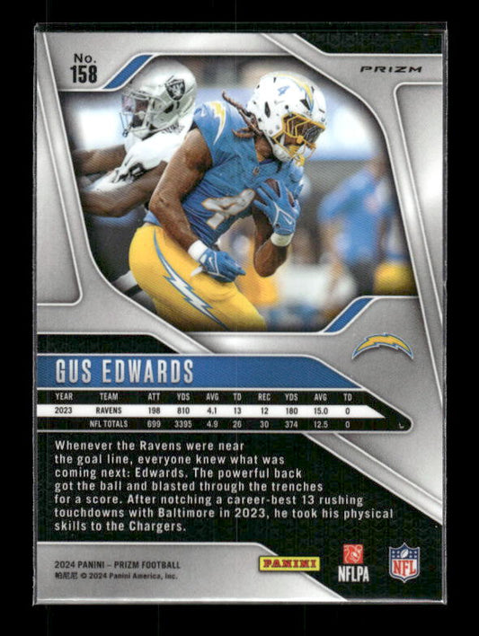 Gus Edwards - 2024 Panini Prizm - Silver Prizm