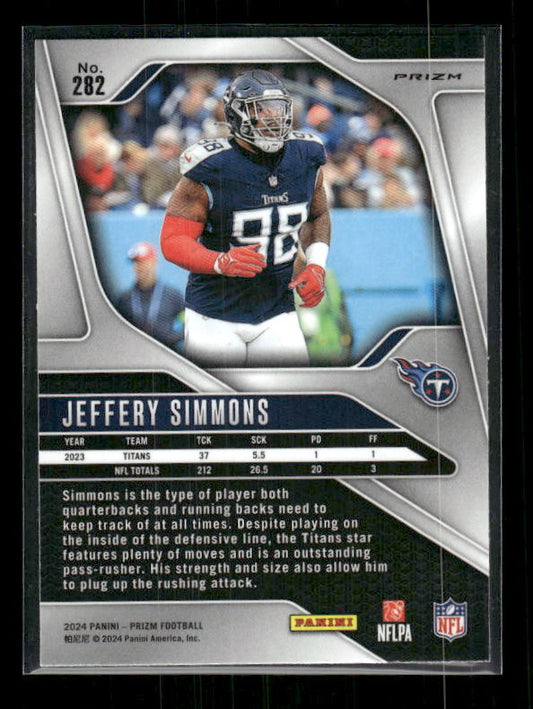Jeffery Simmons - 2024 Panini Prizm - No Huddle