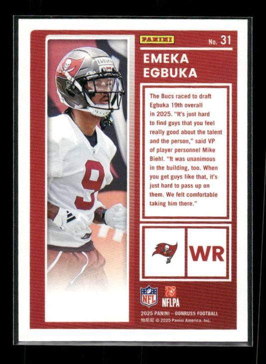 Emeka Egbuka - 2025 Donruss Football - The Rookies