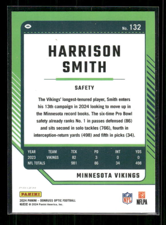 Harrison Smith - 2024 Donruss Optic - Stars SSP