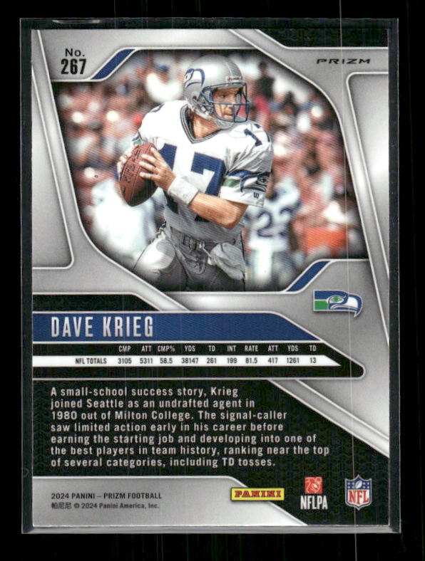 Dave Krieg - 2024 Panini Prizm - No Huddle