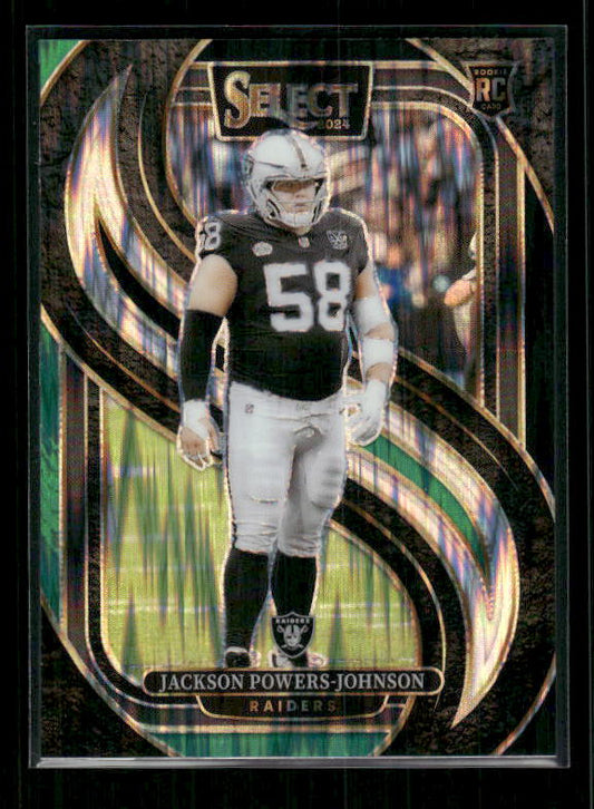Jackson Powers Johnson - 2024 Select Football - Green / Black Shock - Premier Level - Rookie