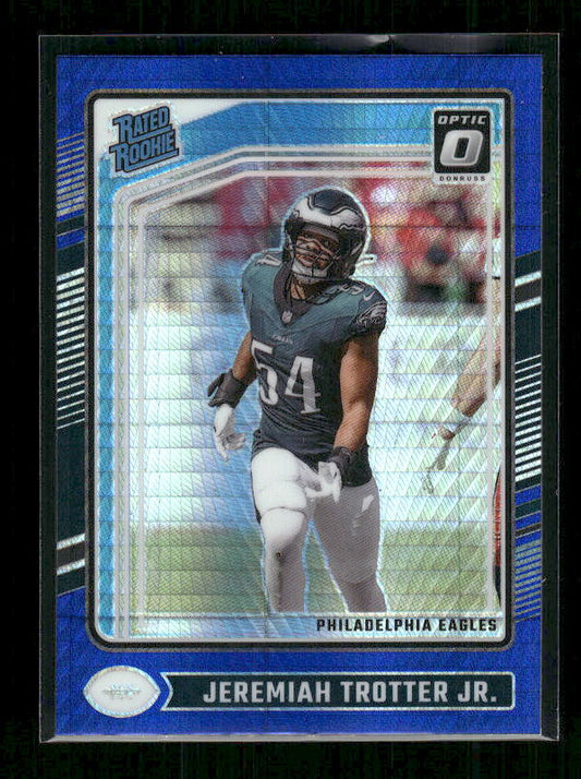 Jeremiah Trotter Jr. - 2024 Donruss Optic - Blue Hyper - Rated Rookie