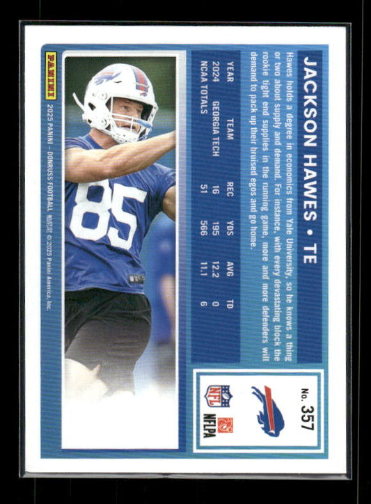 Jackson Hawes - 2025 Donruss Football - Purple Press Proof - Rated Rookie