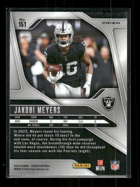 Jakobi Meyers - 2024 Panini Prizm - No Huddle