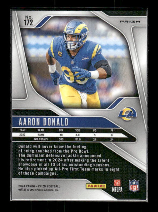 Aaron Donald - 2024 Panini Prizm - Green Wave
