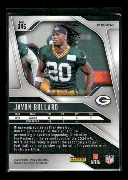 Javon Bullard - 2024 Panini Prizm - Neon Green Pulsar - Rookie