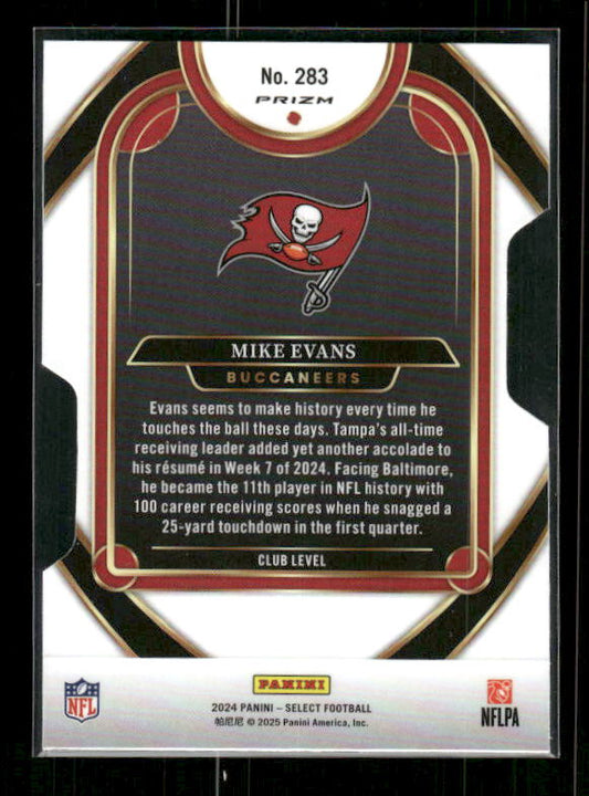 Mike Evans - 2024 Select Football - Club Silver Die Cut