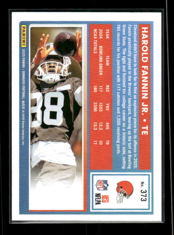 Harold Fannin Jr. - 2025 Donruss Football - Rated Rookie