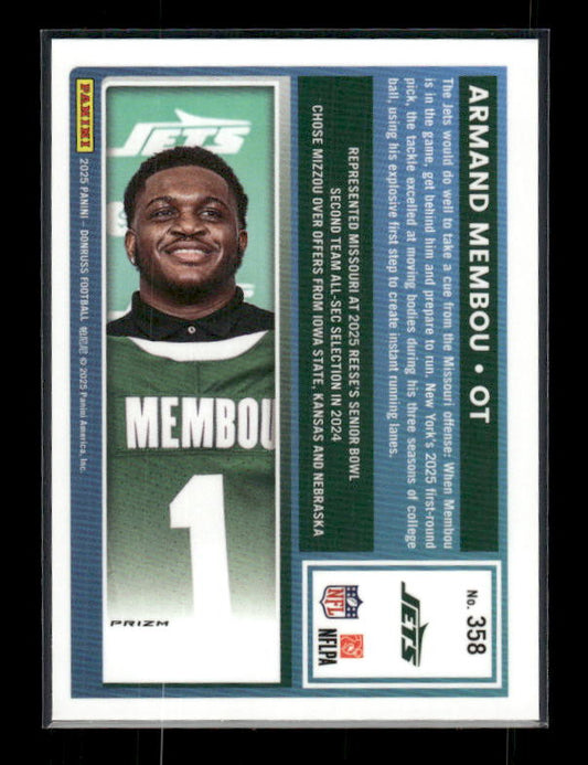 Armand Membou - 2025 Donruss Football - Optic Preview Red Pandora - Rated Rookie