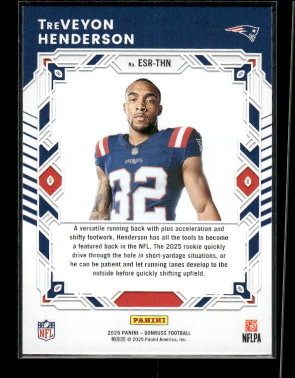 TreVeyon Henderson - 2025 Donruss Football - Elite Series Rookies