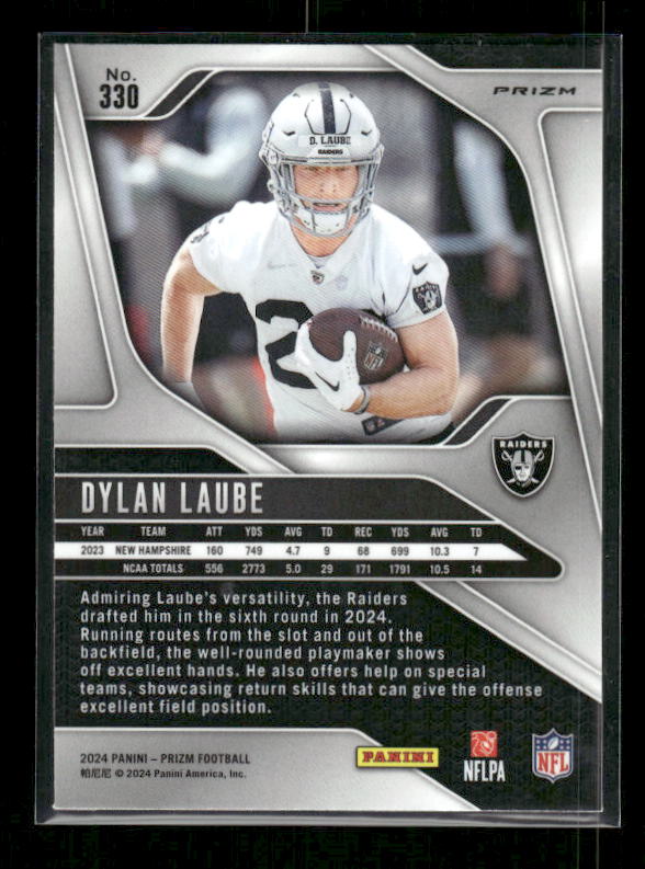 Dylan Laube - 2024 Panini Prizm - No Huddle - Rookie