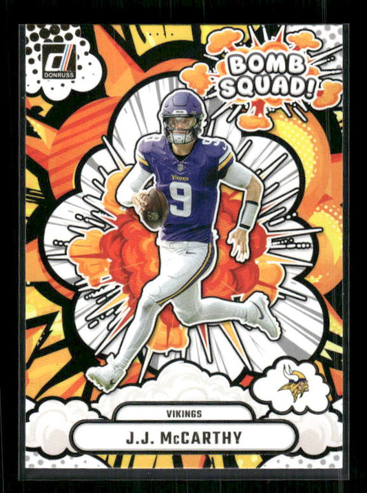 J.J. McCarthy - 2025 Donruss Football - Bomb Squad