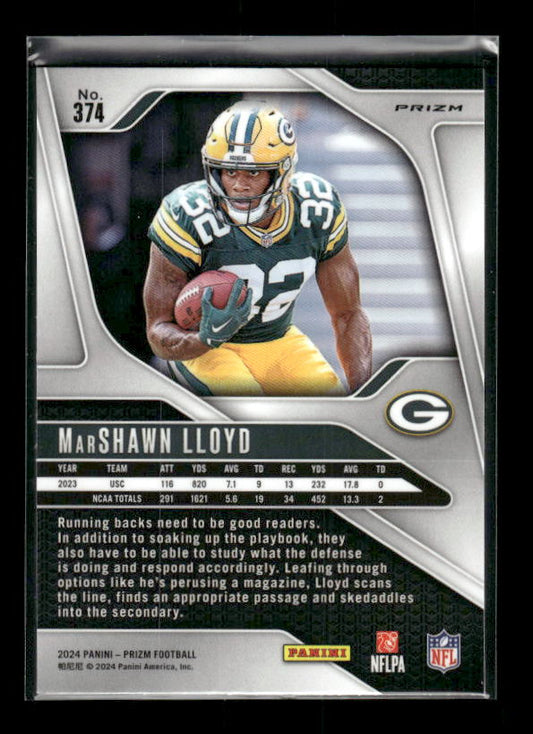 MarShawn Lloyd - 2024 Panini Prizm - Neon Green Pulsar - Rookie