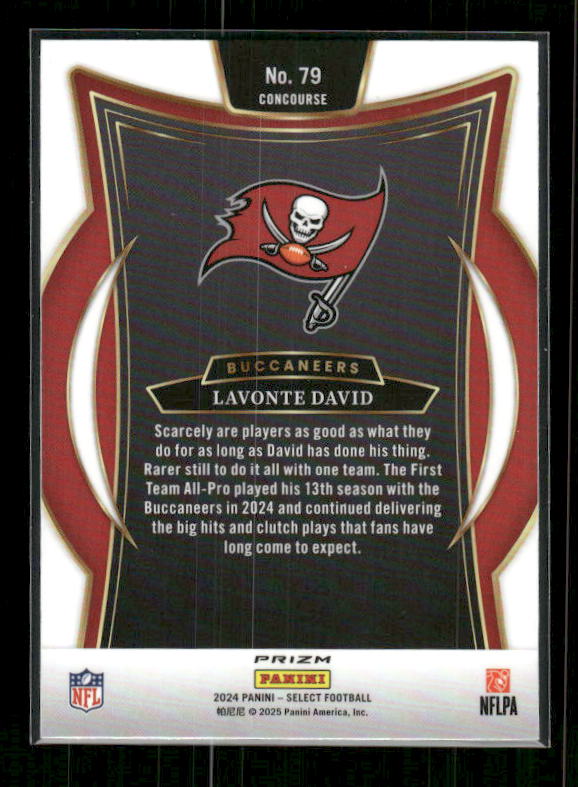 Lavonte David - 2024 Select Football - Black & Gold Shock