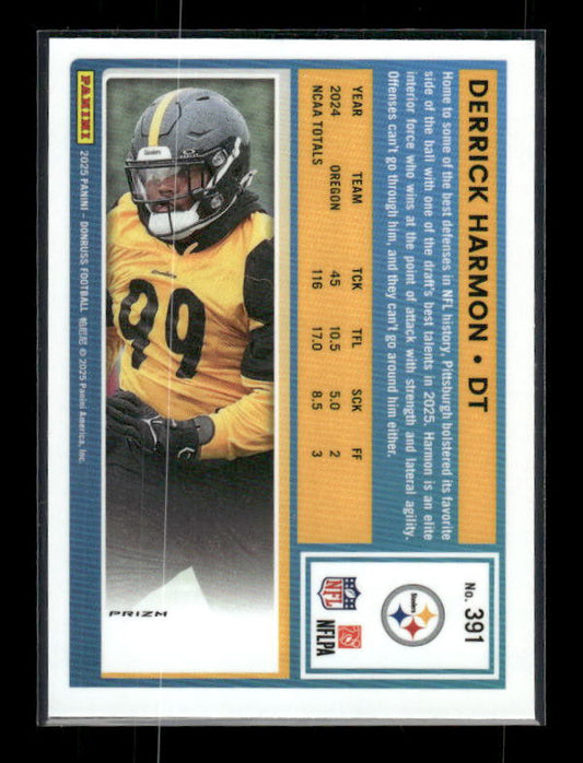 Derrick Harmon - 2025 Donruss Football - Optic Preview Red Pandora - Rated Rookie