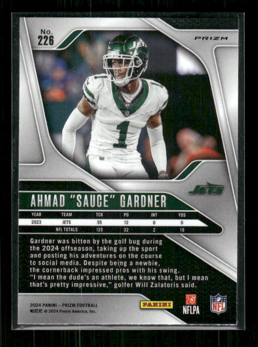 Ahmad "Sauce" Gardner - 2024 Panini Prizm - No Huddle